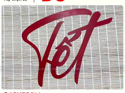 Chữ Tết thư pháp cỡ lớn bằng gỗ 55 - 70cm Kiểu 2 [Gỗ nhẹ - 1 - 2 lớp] CHU-GO-21